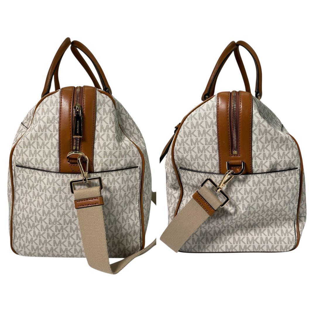 《未使用級》マイケルコース ボストンバック 特大 大容量 レザー シグネチャー