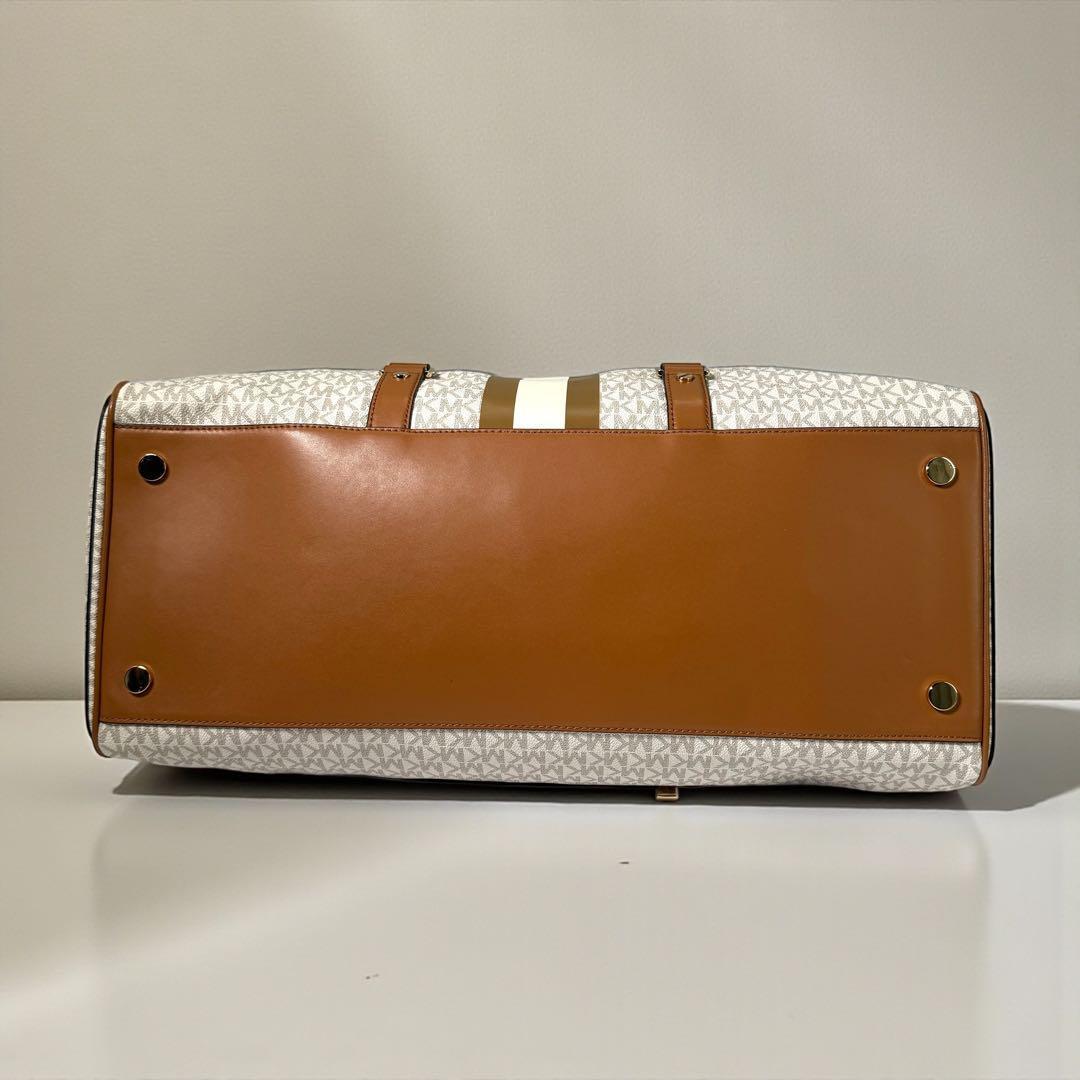 《未使用級》マイケルコース ボストンバック 特大 大容量 レザー シグネチャー