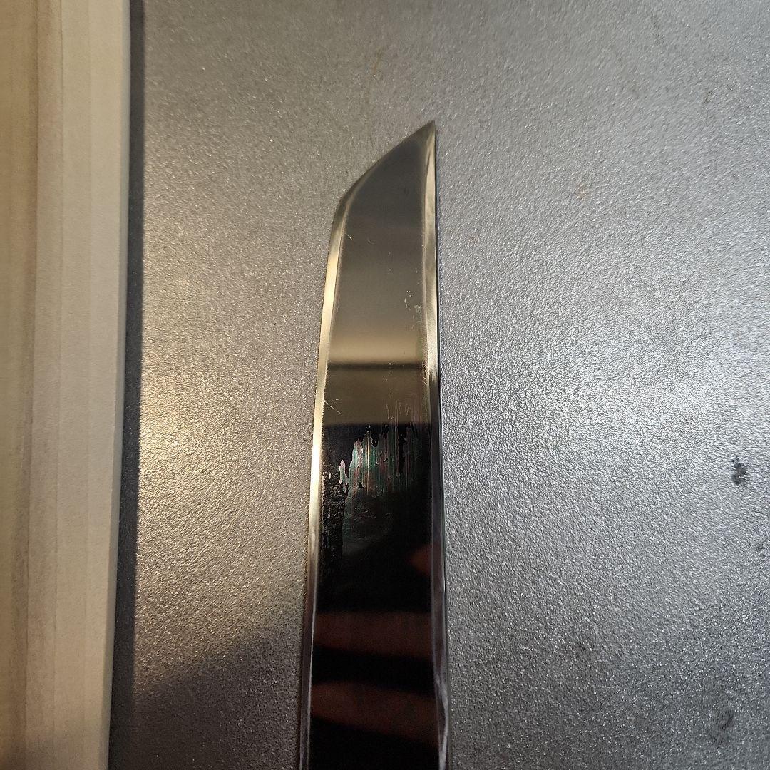 鉄拳良政 先丸柳刃包丁 本焼 尺1 V金10号 銀巻き 黒檀八画柄 - メルカリ