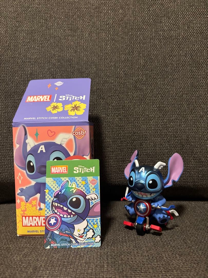 cosbi スティッチ マーベル フィギュア キャプテンアメリカ