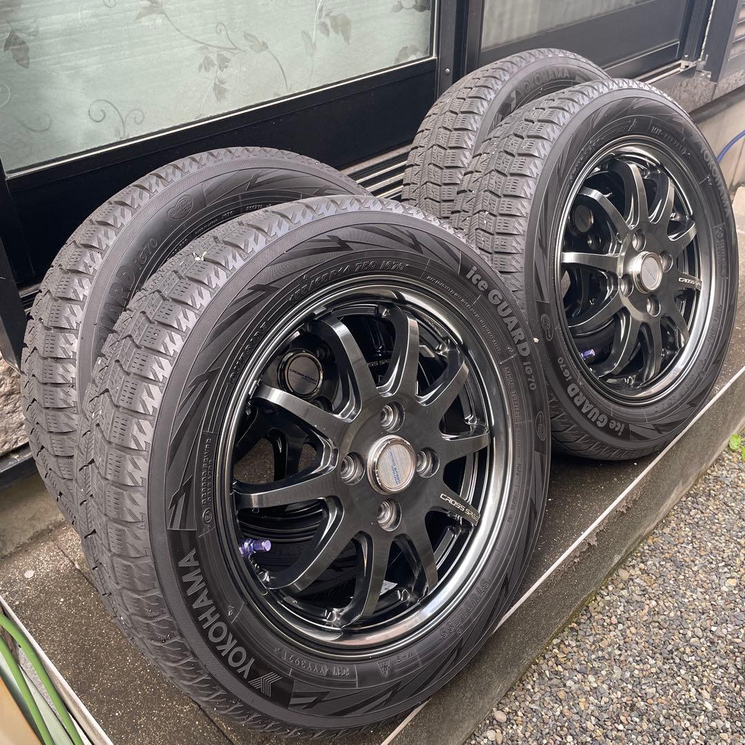 ヨコハマアイスガードIG70 155/65/14 21年製　アルミホイールセット アイスガード 7 2025年製 ヨコハマ iG70 155/65R14+ ZACK Sport-FT（防