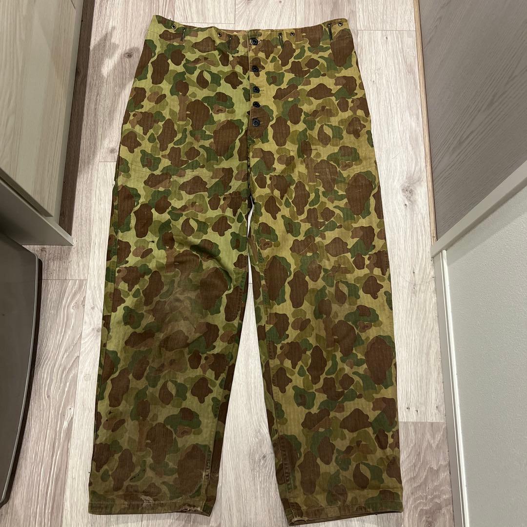 40s USMC p44 ダックハンターカモ フロッグスキンカモ HBT - メルカリ