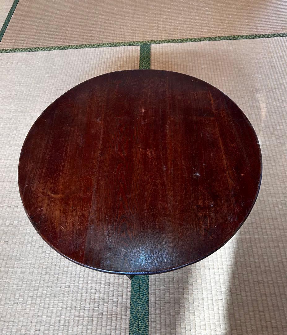 昭和レトロ　折りたたみ丸いちゃぶ台 Amazon.co.jp: 昭和レトロな折り畳み丸ちゃぶ台1950-60年代古録展