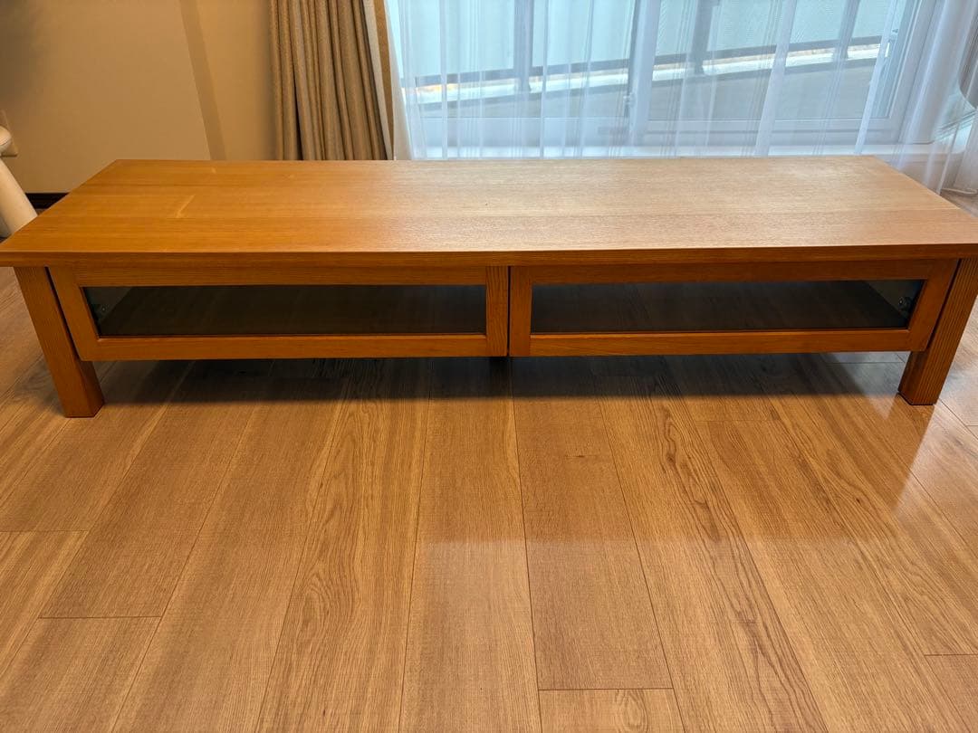 廃盤品　無印良品 テレビボード AVラック　タモ材 150cm幅 廃盤品 無印良品 テレビボード AVラック タモ材 150cm幅 - メルカリ
