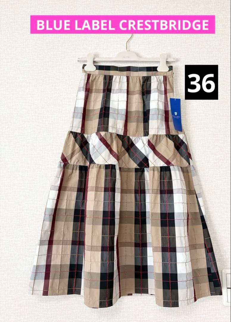 ❤️新品未使用❤️BLUE LABEL CRESTBRIDGE チェックスカート36 - メルカリ