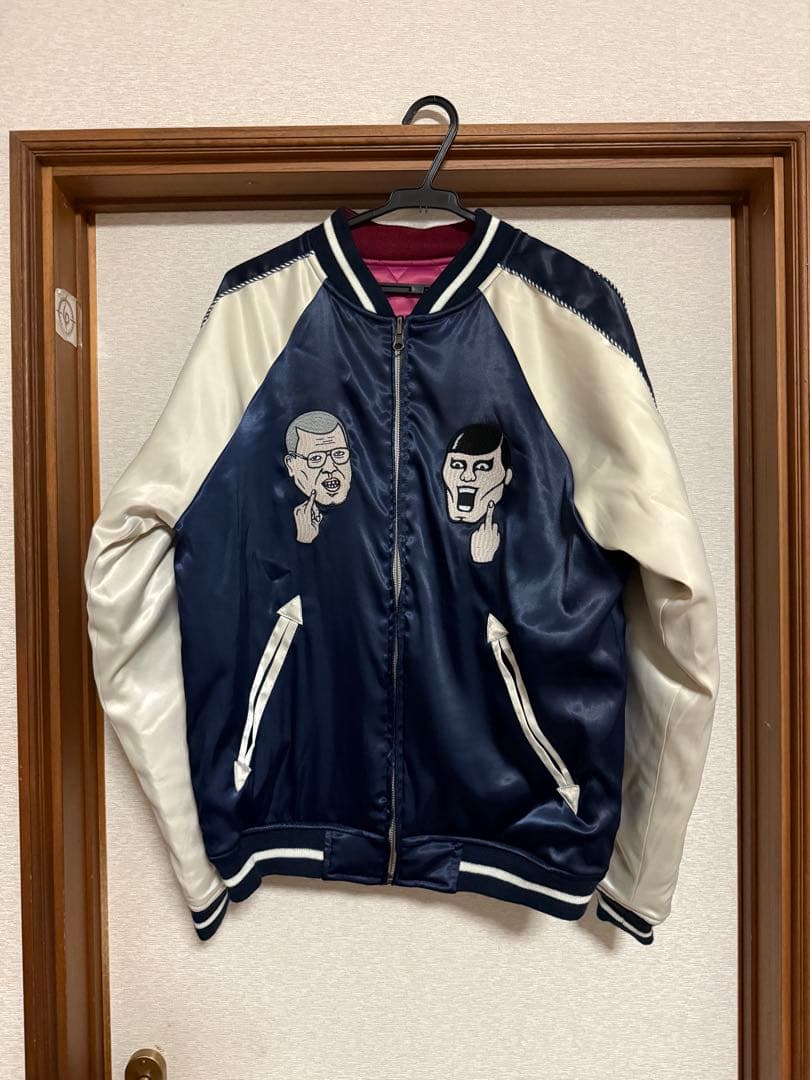 PUNK DRUNKERS 野生爆弾くっきー　スカジャン x野性爆弾くっきー くっきースカジャン ＜ NO TARGET