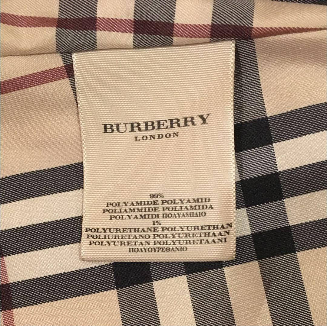 極美品 バーバリー ステンカラーコート ハニーベージュ ノバチェック