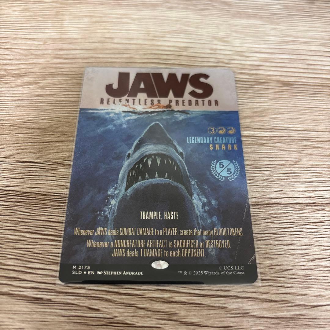 MTG Jaws, Relentless Predator ボーダーレスfoil - メルカリ