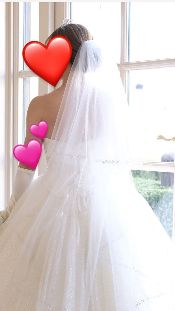 ミラコスタ ミッキーベール シルバー ショート ラメ入り