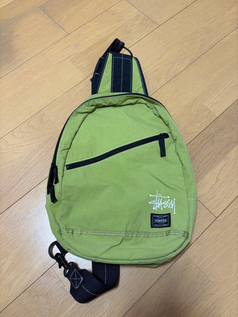 Stussy × Porterコラボショルダーバッグ　美品 PORTER - 希少 コラボ ポーター×ステューシー ミニショルダーバッグ