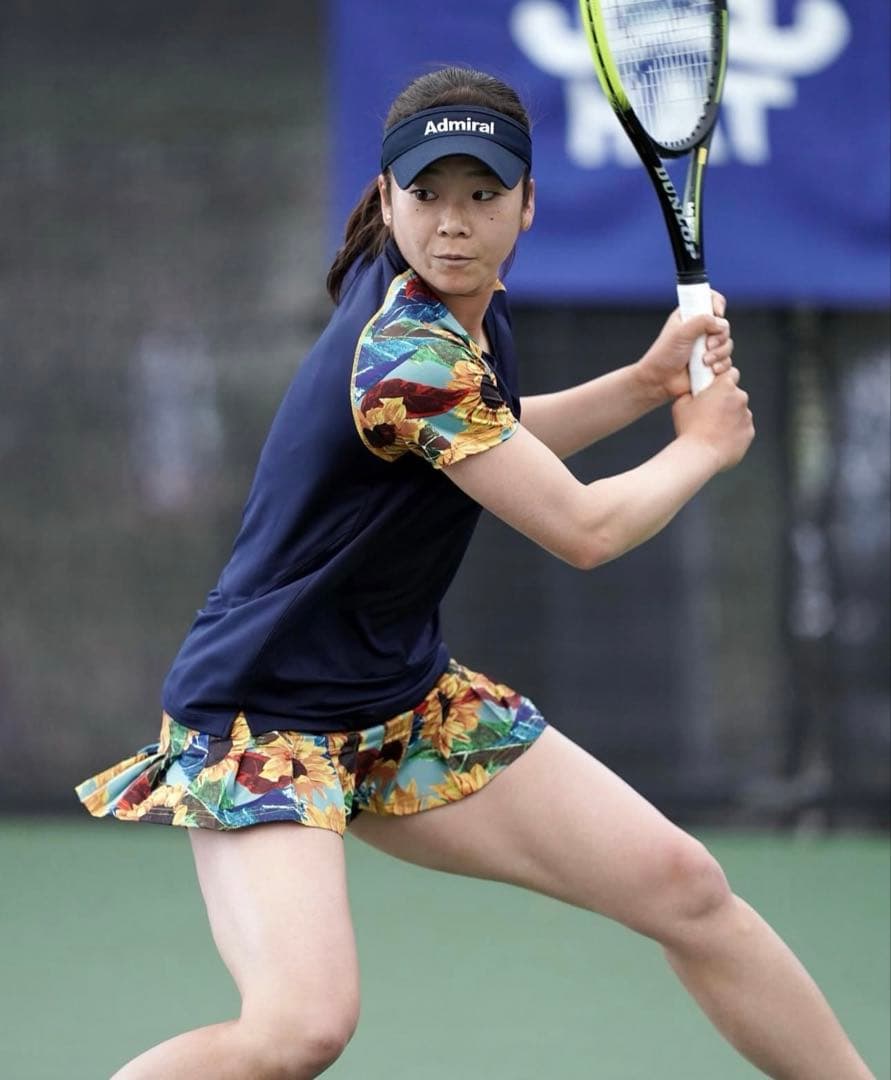 レア❣️アドミラル レディーステニスウェア ゲームシャツ＆ひまわり柄