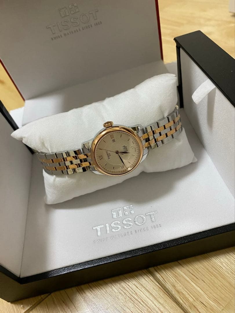 Tissot 自動巻き時計 シルバー/ローズゴールド TISSOT(ティソ) PRX ピーアールエックス 腕時計 25mm経 マザー・オブ