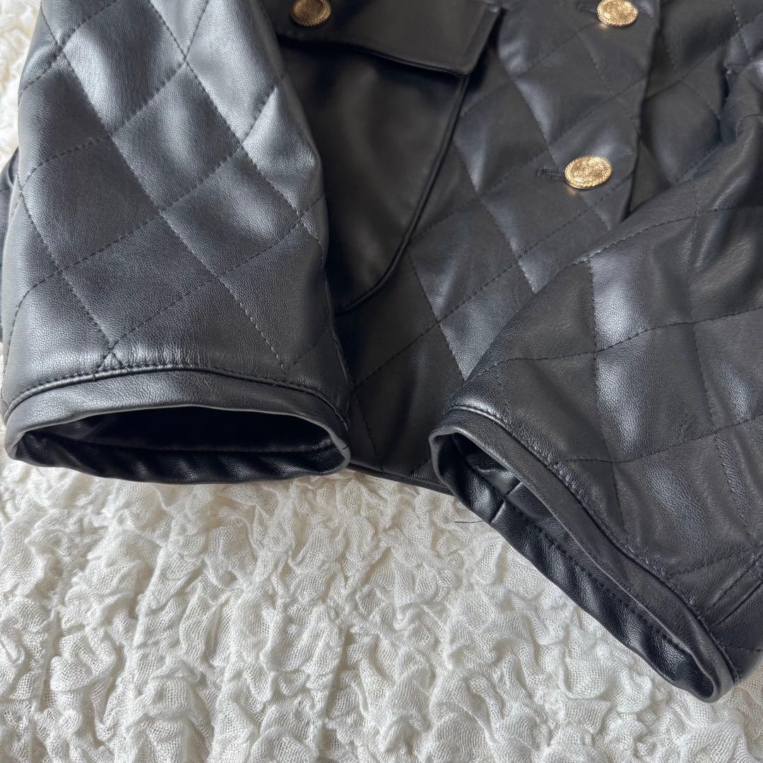 あさを☆様専用 SLOBE IENA フェイクレザー キルティングジャケット