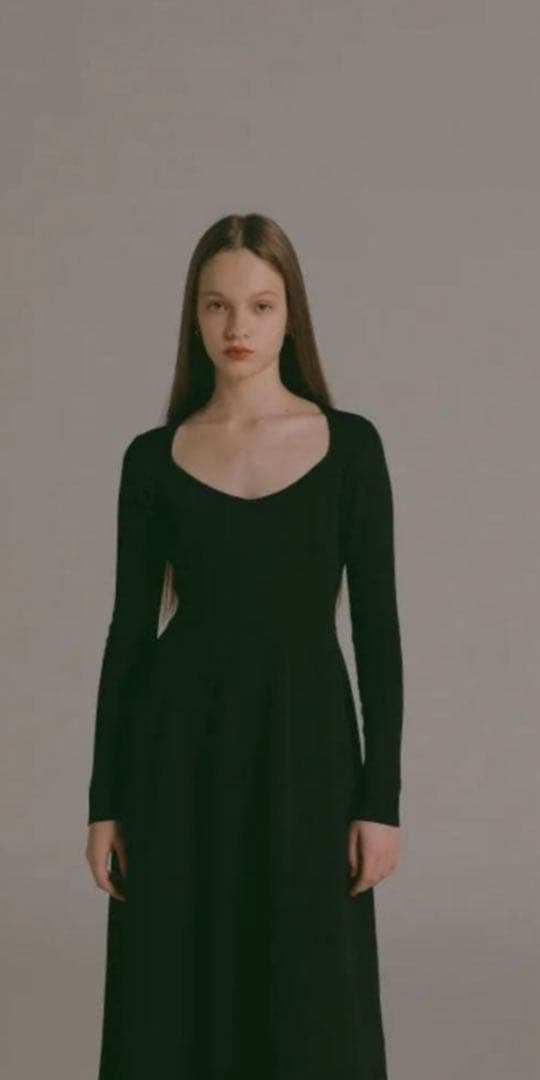 リエルリシェ Square Neck Volume Knit One-Piece - メルカリ