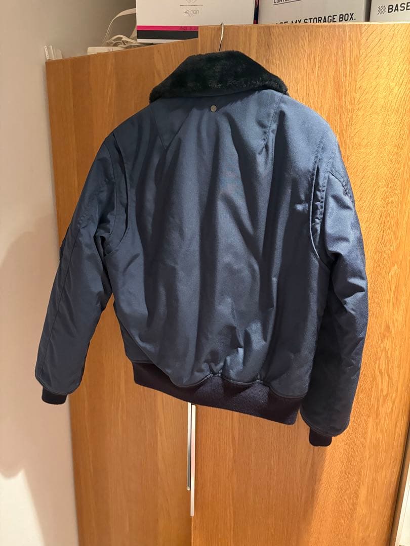 年末特価】Schott × Ron Herman ネイビー MA-1ジャケット - メルカリ