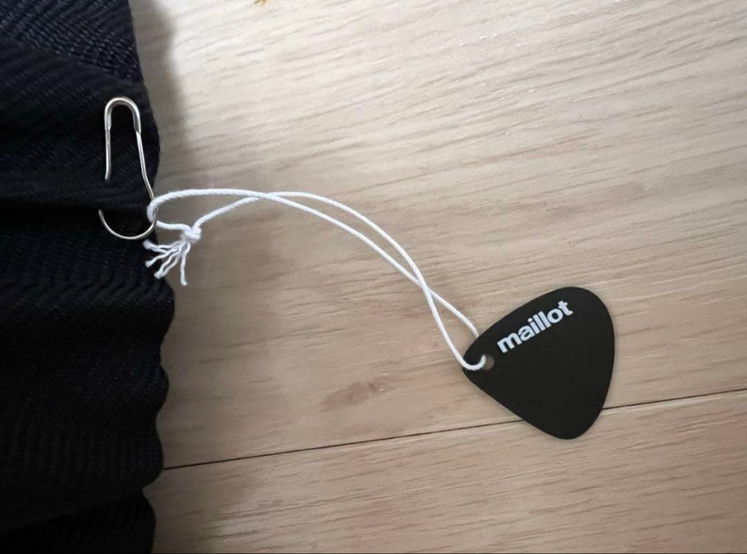 “マイヨ”ツイード・イージートラウザー・ネイビー・未使用品