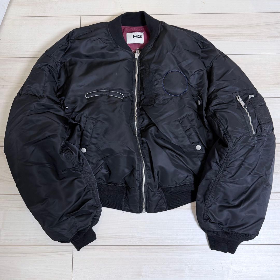 H2 HERON PRESTON × H&M コラボ ジャケット MA-1 - メルカリ