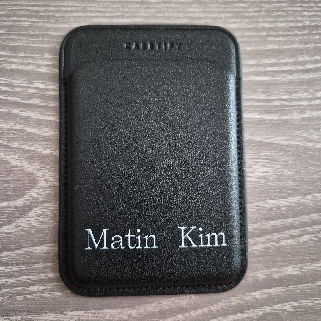 Casetify ブラックカードケース Matin Kim - メルカリ