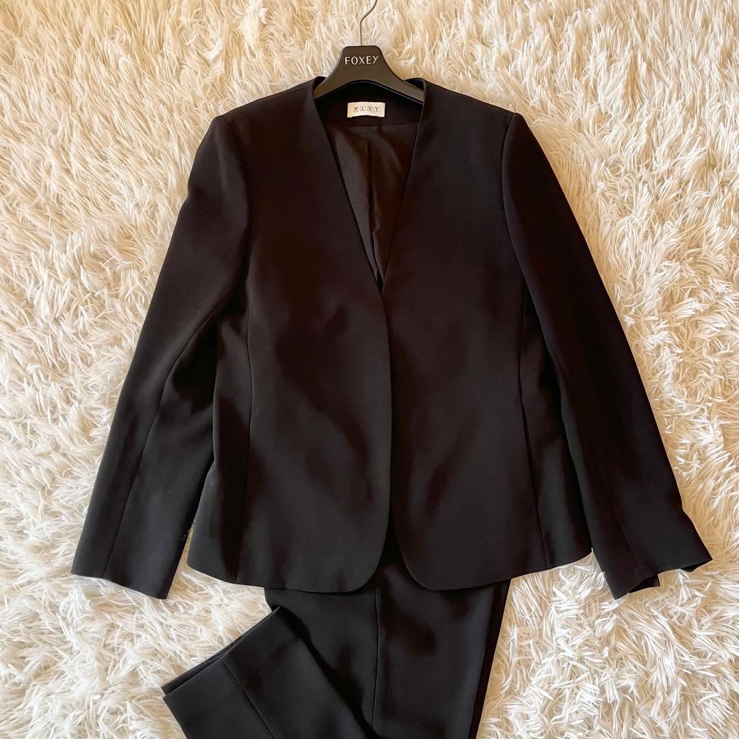 近年モデル✨ プラステ トリアセブレンドカラーレスジャケット パンツスーツ L PLST(プラステ)公式 | トリアセブレンドカラーレスジャケット