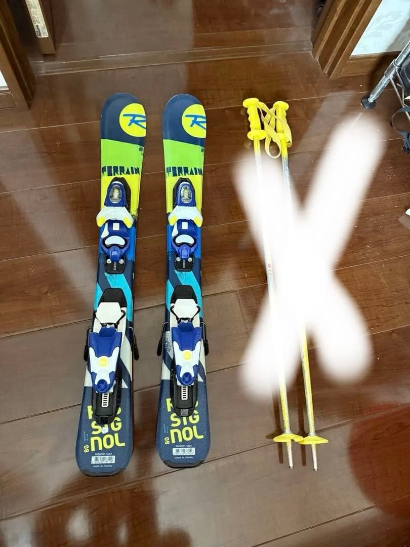 Rossignol スキー板とストックセット - メルカリ