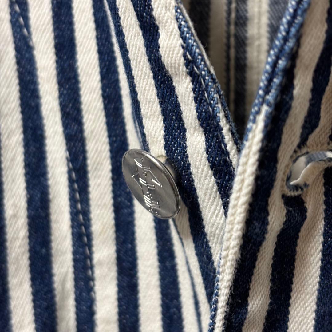 USA製 ポストオーバーオールズ 最初期 カバーオール ヒッコリー M 緑