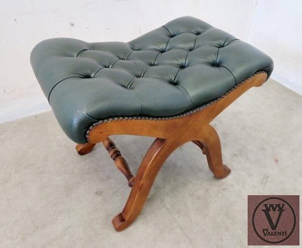 美品■スペイン最高峰■バロッサバレンティ■総本革■スツール■オットマン■ボタン留 美品□スペイン最高峰□バロッサバレンティ□総本革□スツール