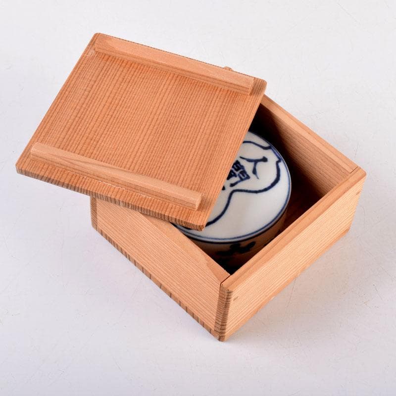 茶道具 清閑寺窯造 染付 人間万事 香合 共箱 V 8369 - メルカリ