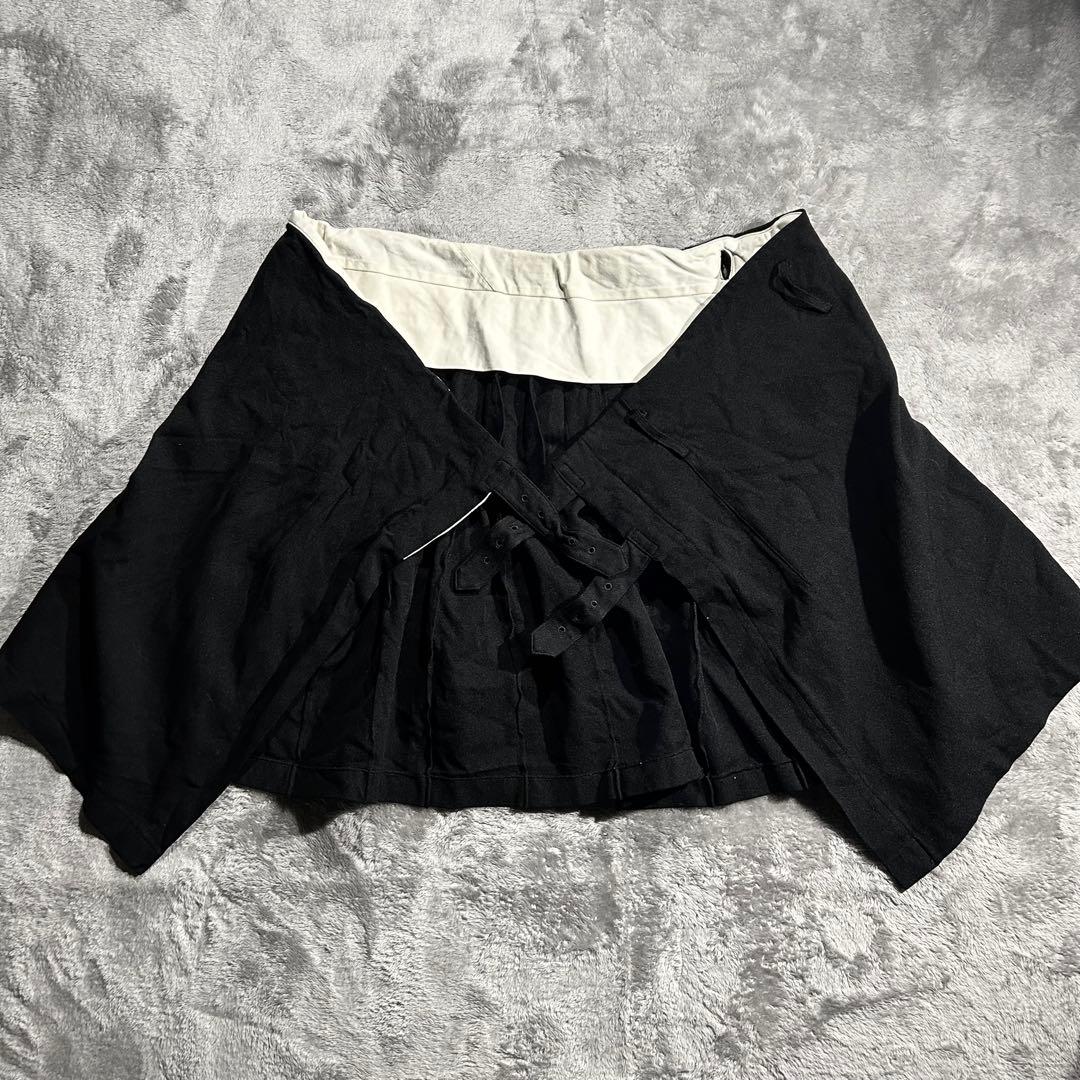 AD2008 09SS archive ポリ縮プリーツキルトスカート 巻き 黒 - メルカリ