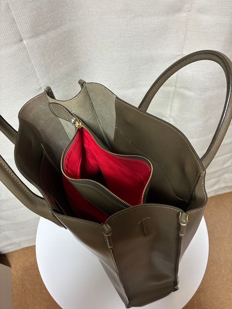 ボルドリーニ オリーブグリーン レザートートバッグ | 激安通販のイー