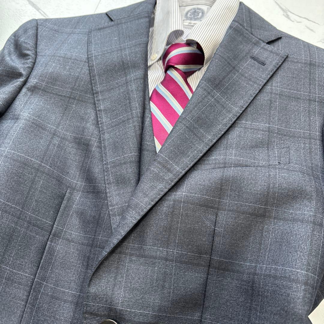 未使用級★現行★P.S.FA スーツ スリーピース ネイビー グレー Y5位