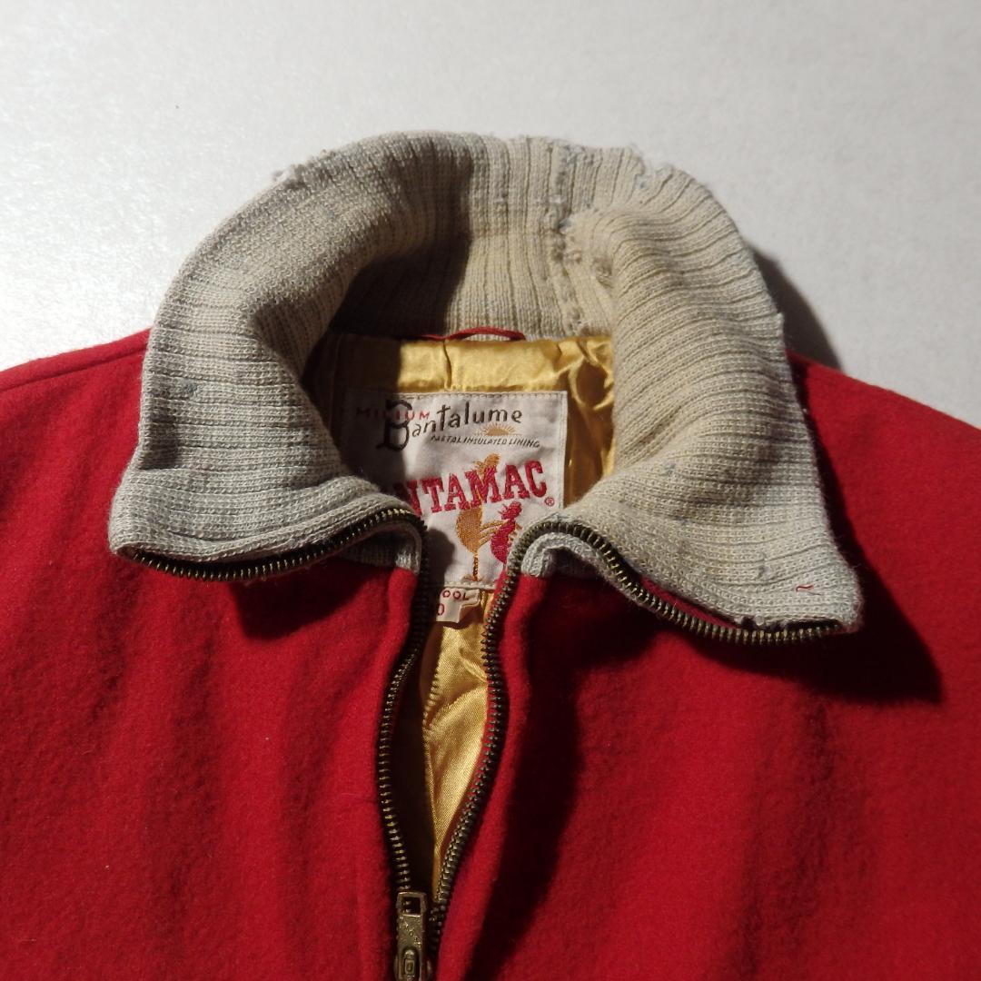 50s 60s BANTAMAC ウールジャケット CROWNジッパー