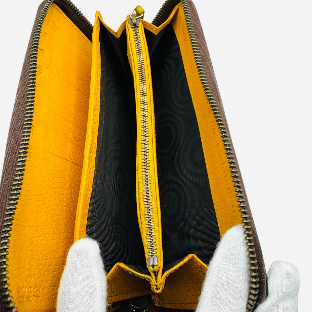 箱付きS級極美品✨GUCCI 長財布 アニマリエタイガー GGスプリーム