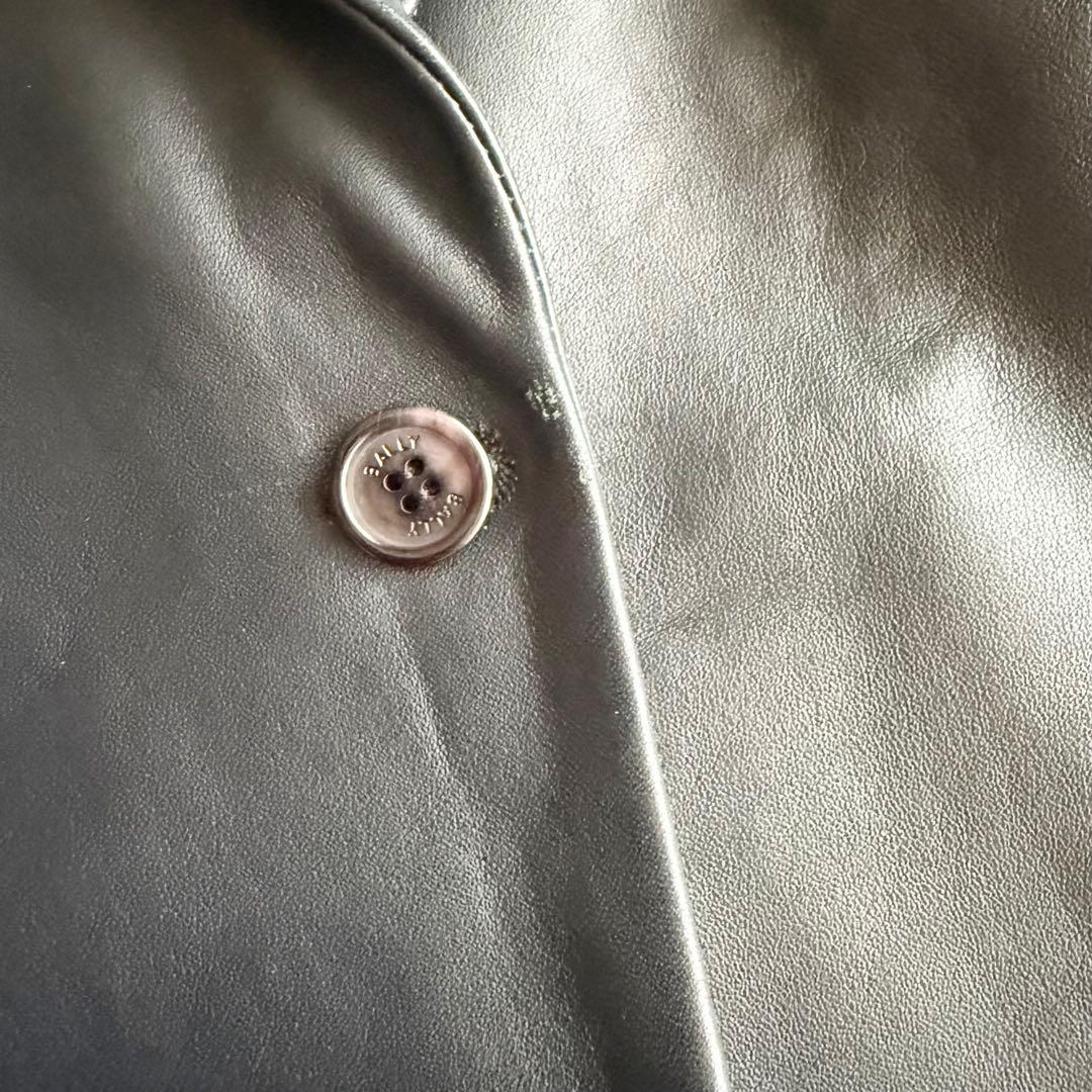 バリー】レザージャケット 羊革 ブラック テーラード 高級感 イタリア製 40