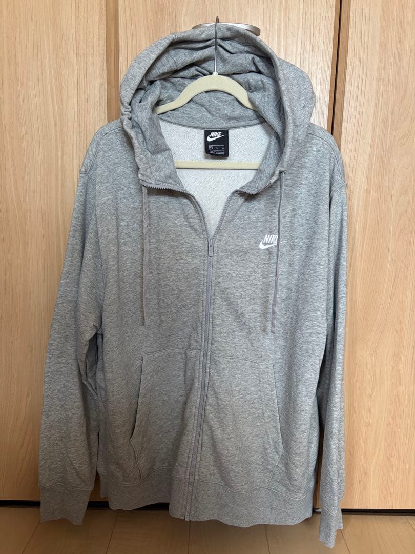 Nike グレー フルジップパーカー XL - メルカリ