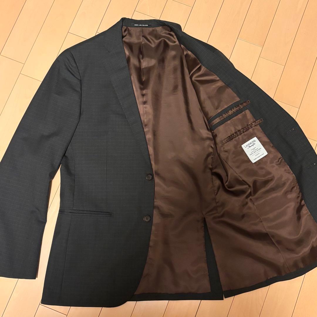 Green label relaxing】スーツ／ダークグレー／チェック柄 - メルカリ