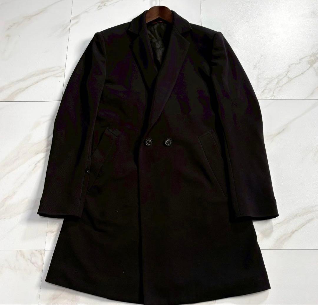 美品】1piu1uguale3 チェスターコート ペイズリー柄 ダブル - メルカリ