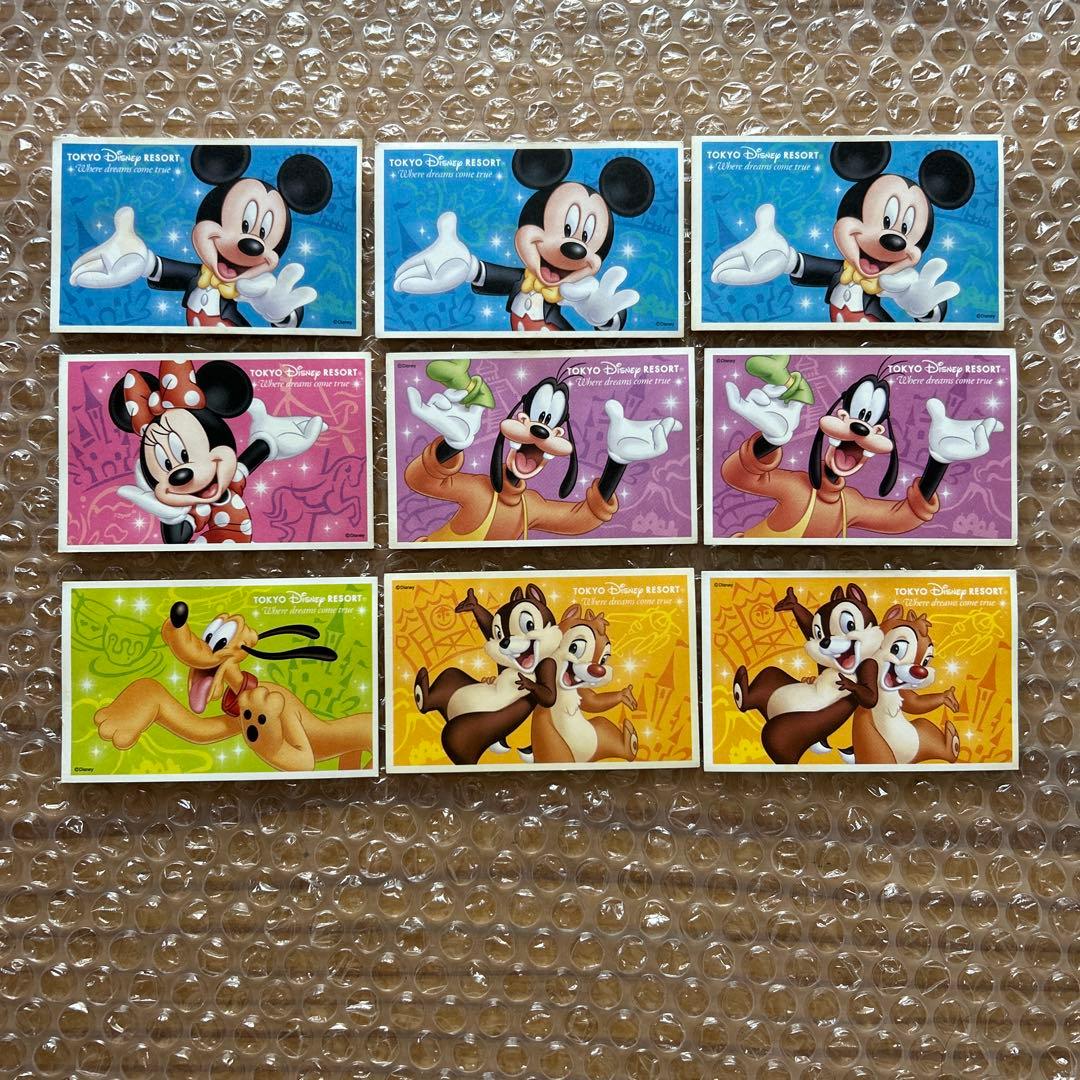 最終 ディズニー チケット（使用済み）ミッキー ミニー グーフィー 9枚