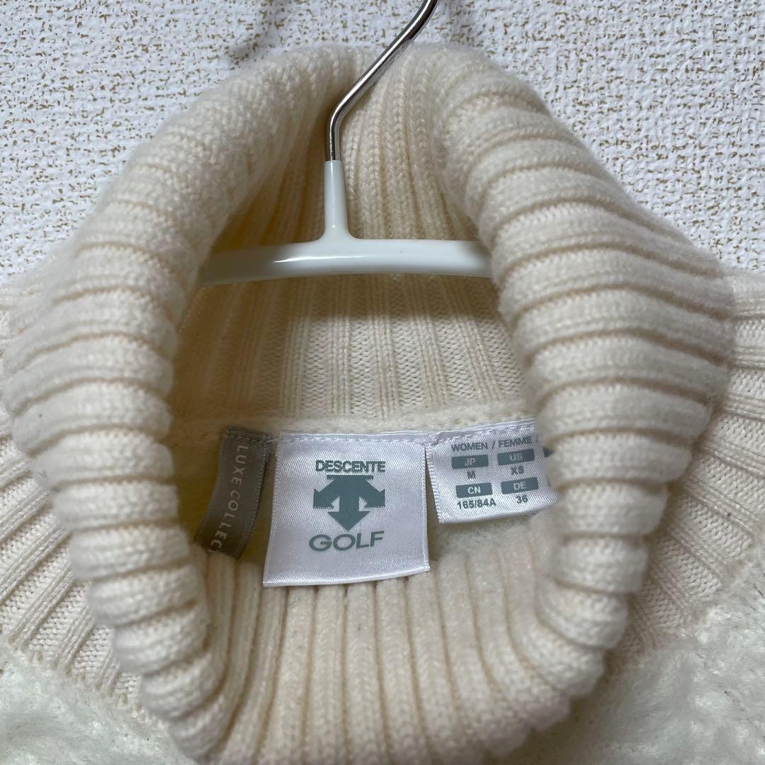 美品 ♡デサントゴルフ リュクス タートルネックニット シャギー