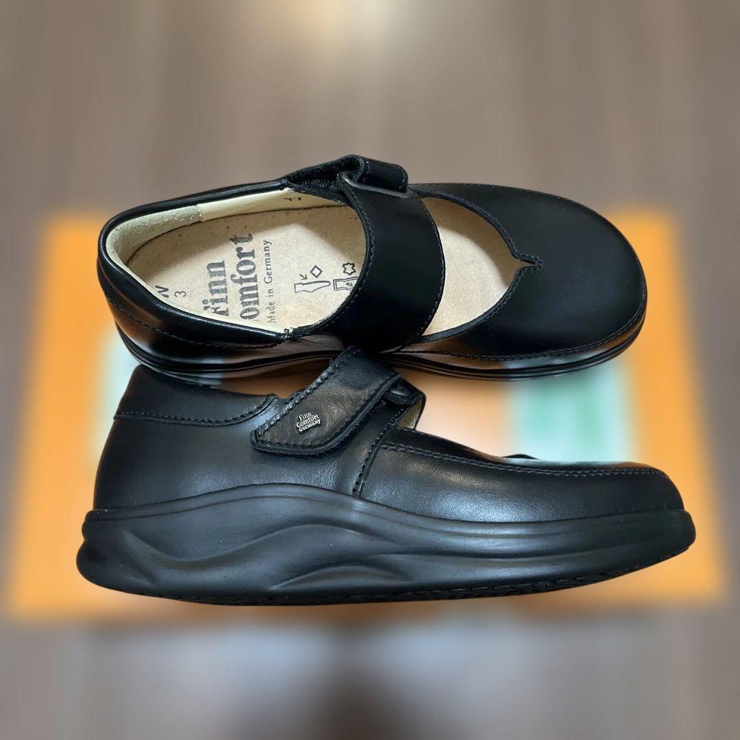 新品フィンコンフォート　ベルトタイプ2973 黒　サイズUK3 22.5cm