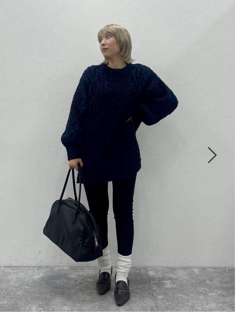 メガ-CD JEANASIS【eL+1】Just Leggings 黒 JEANASIS