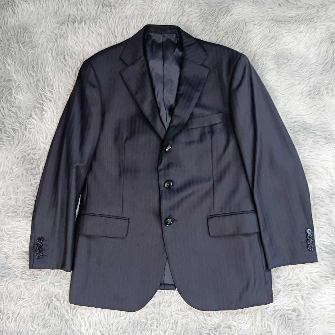 美品✨ミツミネ✨ロロピアーナ Super130'S スーツセットアップ 濃紺