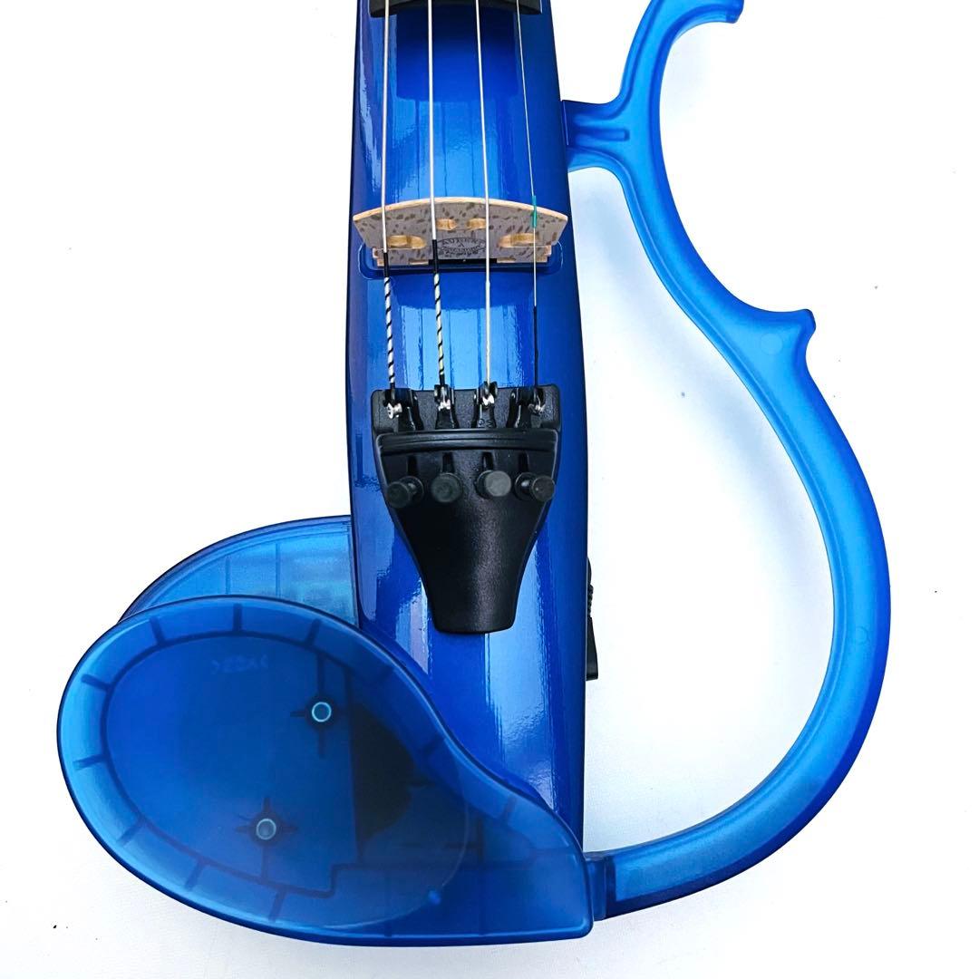 美品】YAMAHA サイレントバイオリン SV-110 スケルトンブルー - メルカリ