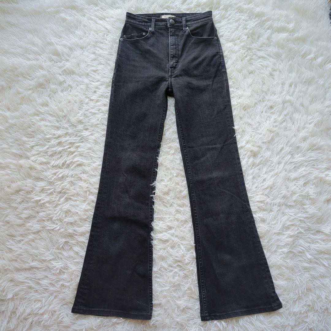 美品✨️ヤヌーク　ブーツカットデニム 新色ブラック　OBK23　定価2.8万 YANUK(ヤヌーク)｜ブーツカット/ユーズドブラック の通販｜ELLESHOP