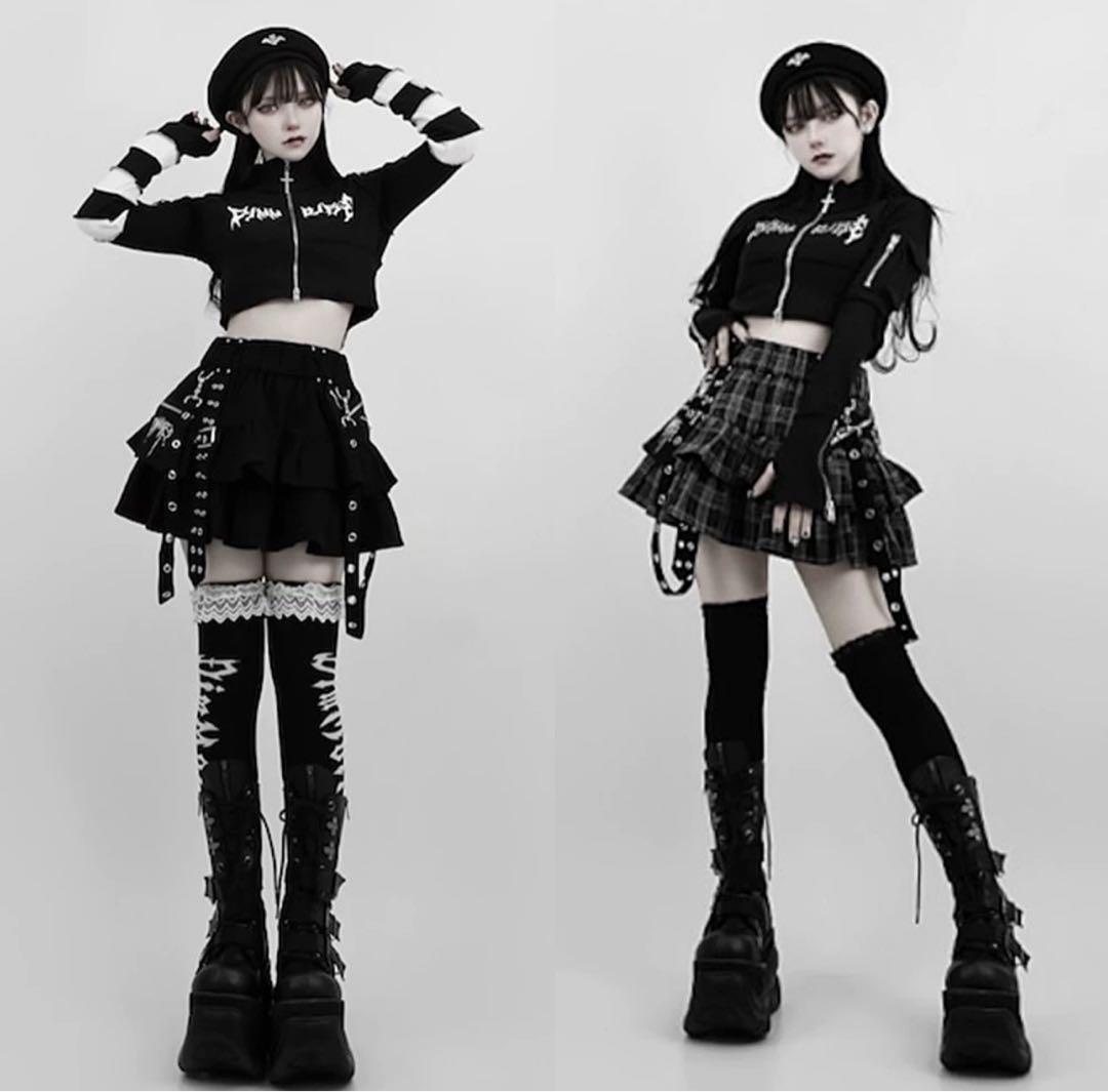 dimmoire PUNKフリルミニスカート【チェック】 - メルカリ