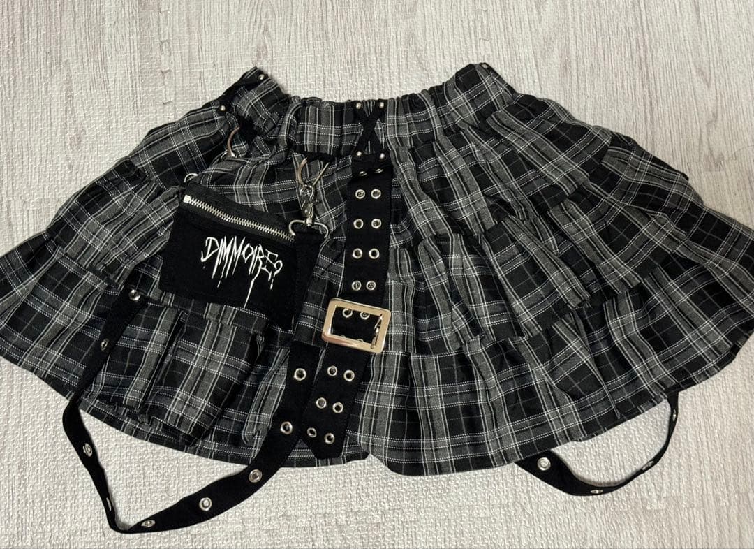 dimmoire PUNKフリルミニスカート【チェック】 - メルカリ