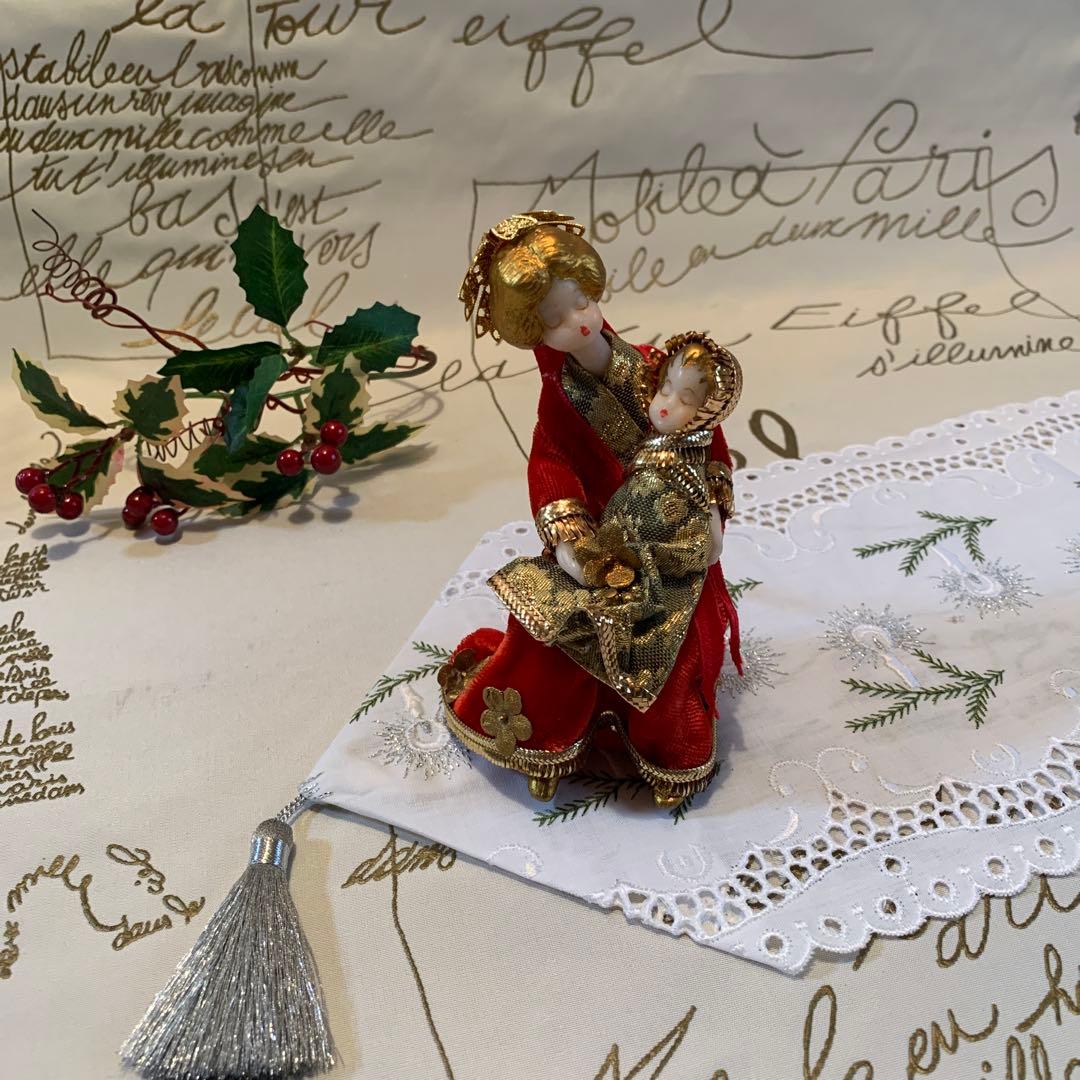 西ドイツ製 ビンテージのkoestel社の聖母子のお人形！丁寧に造られ