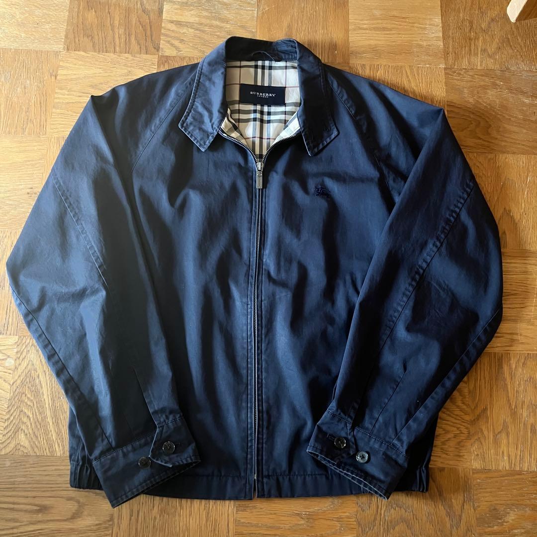BURBERRY LONDON スイングトップ ハリントンジャケット ネイビー