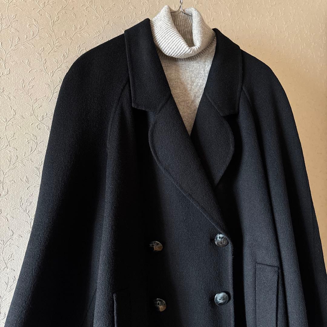 極美品◇CASHMERE◇カシミヤ100% ダブルブレストコート 冠婚葬祭