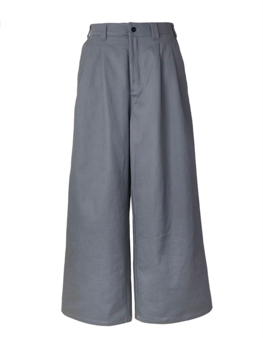 パンツ feels wide tucked trousers gray WIDE TUCKED TROUSERS GRAY – FEELS.