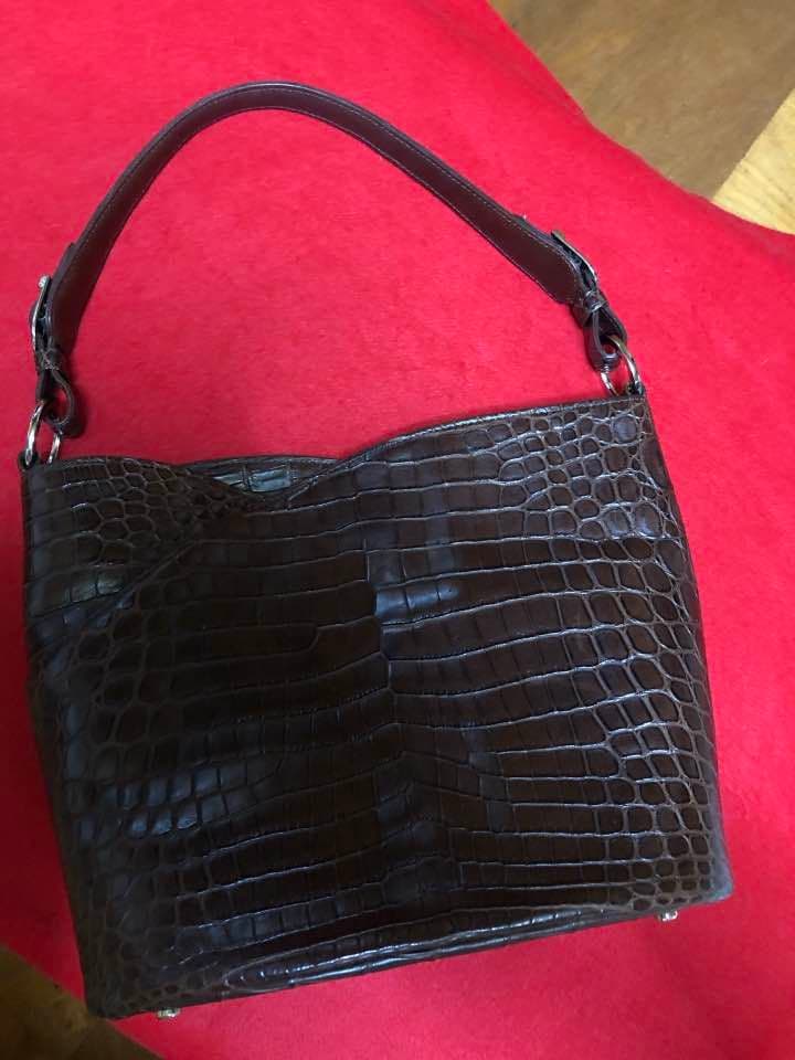 ひなひな様 クロコダイル バッグ ハンドバッグ トートバッグ - メルカリ